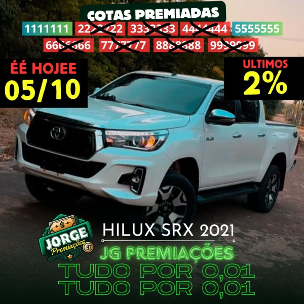 🏆Toyota Hilux SRX 2021 ou 200mil💸